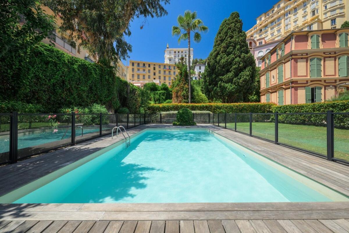 Appartamento Le Coq Wagner - Garage - Swimming Pool Mentone Esterno foto